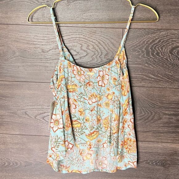 Billabong Just For You Cami Top, Adjustable Strap, Crop, Tropical. Large. NWT! - Picture 16 of 16